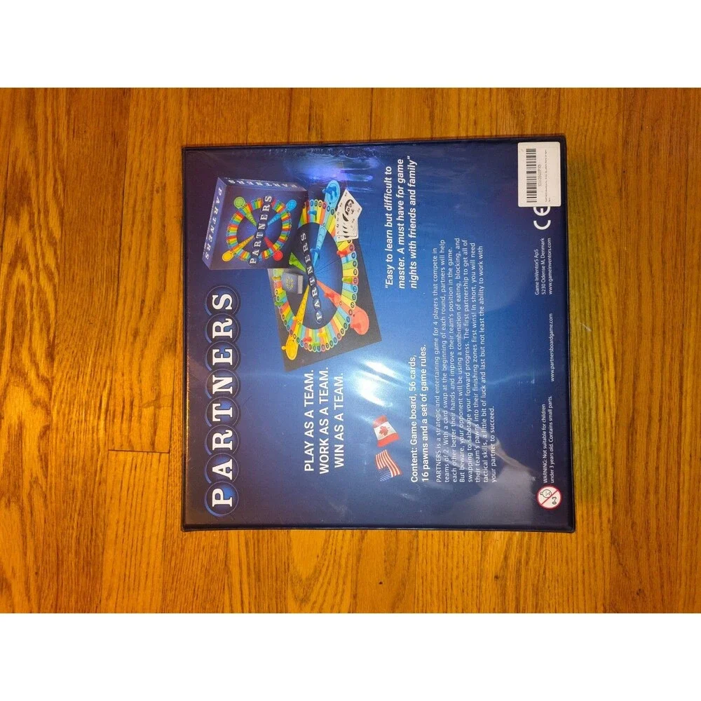 PARTNERS Board Game 4 Player Strategy Family Game by Game Inventors NEW